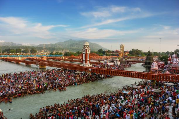 Har Ki Pauri is a famous ghat on the banks of the Ganges in Haridwar, India